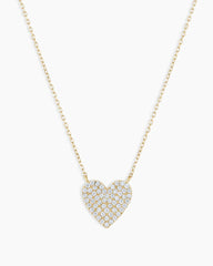 Diamond Pavé Heart Necklace