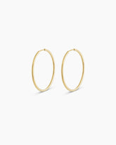14k Gold Classic Hoops