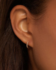 Classic Diamond Single Huggie