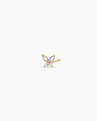 Opal Butterfly Single Stud