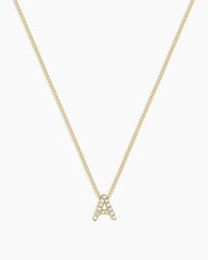 Diamond Alphabet Necklace