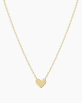 14k Gold Heart Mini Necklace