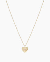 Pink Sapphire Vintage Heart Necklace