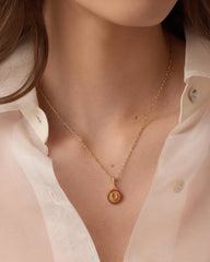 Power Gemstone Parker Charm Necklace Abundance