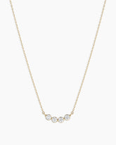 Lab Grown Diamond Halo Cluster Necklace