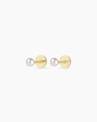 Pearl Flat Back Studs