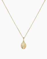 Diamond Beach Charm Necklace