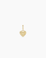 Vintage Heart Alphabet Parker Charm