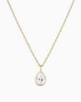 Classic Diamond Pear Necklace
