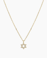 Diamond Star of David Necklace