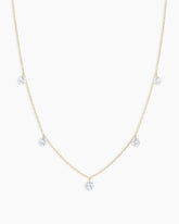 Floating Diamond Flutter Necklace
