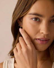 Cluster White Topaz Ring