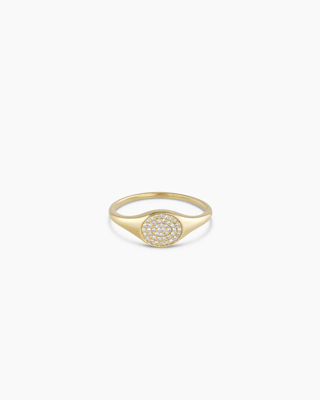 Diamond Pavé Signet Ring