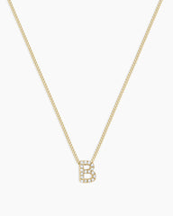 Diamond Alphabet Necklace