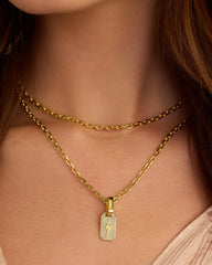 Shimmer Bolt Tag Charm