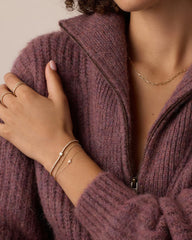 Pink Sapphire Vintage Heart Bracelet