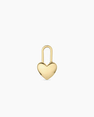 Heart Padlock Charm