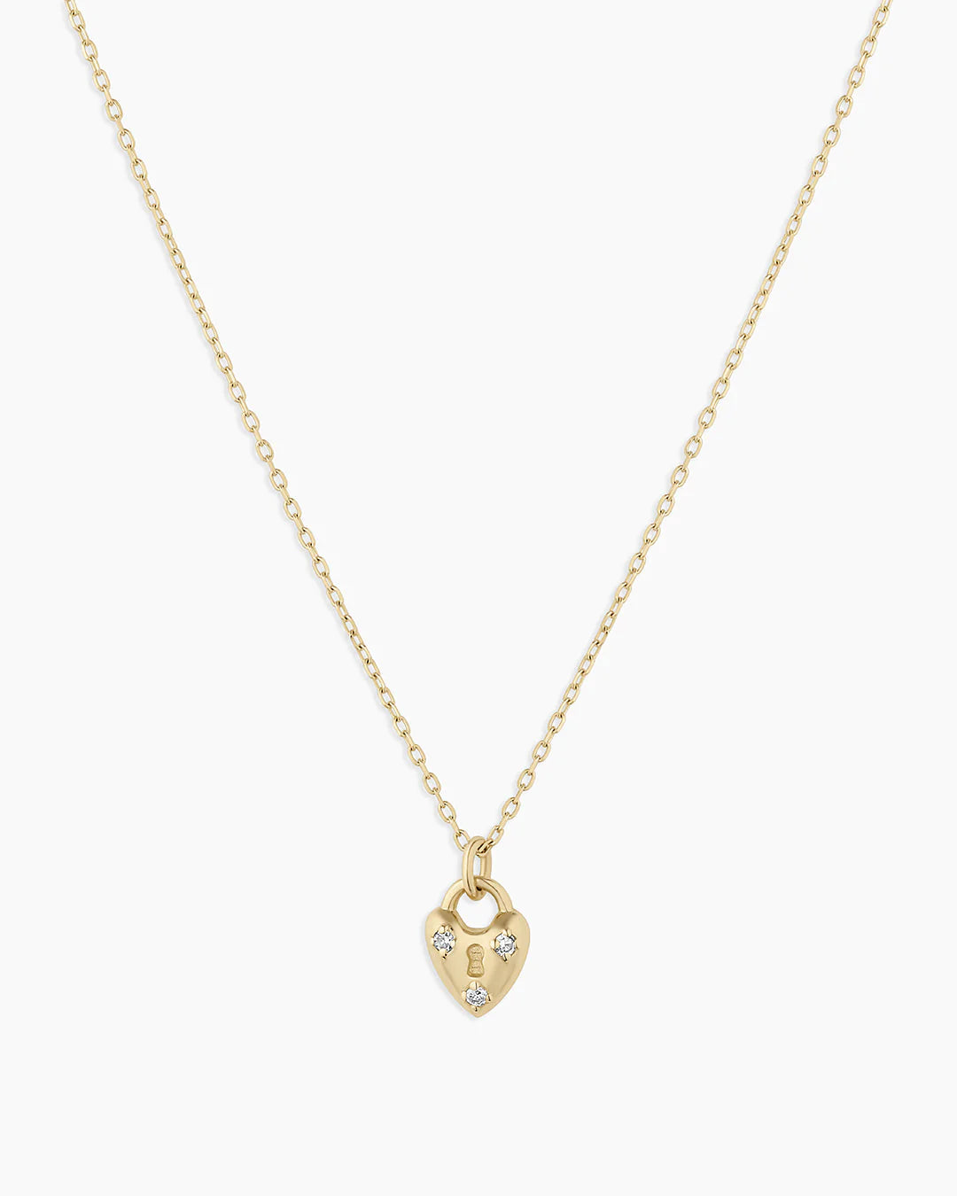 Diamond Bond Lock Necklace