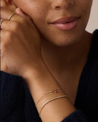 14k Gold Wilder Birthstone Bracelet