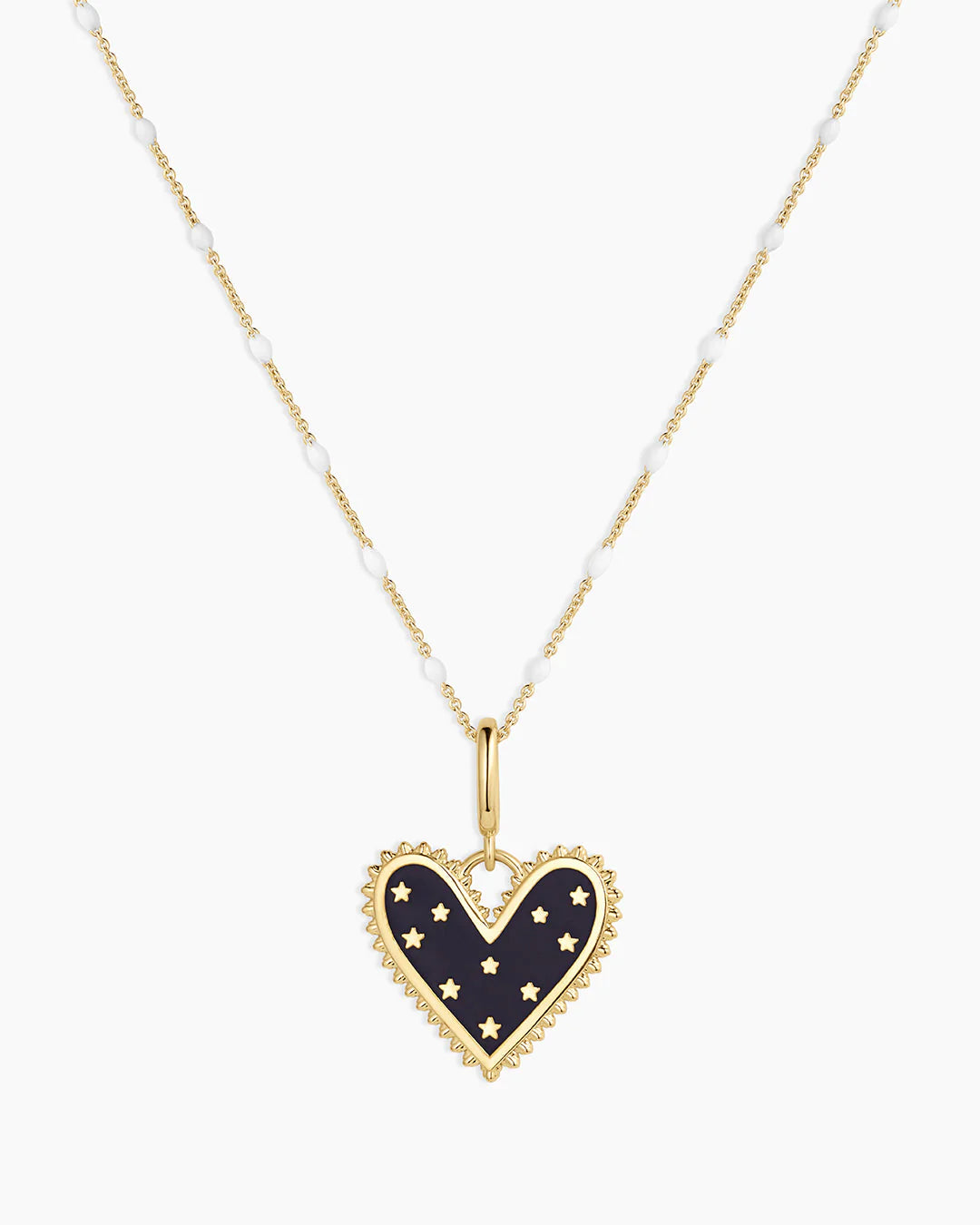 Vintage Heart Star Charm Necklace