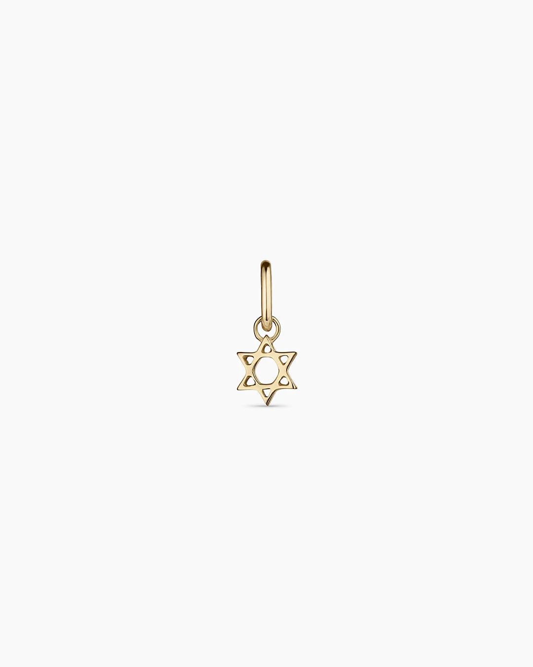 14k Gold Star of David Charm