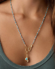 Beach Cluster Charm Necklace