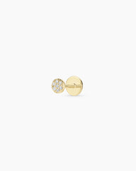 Diamond Pavé Flat Back Single Stud