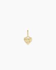 Vintage Heart Alphabet Parker Charm