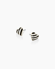 Campbell Enamel Heart Studs