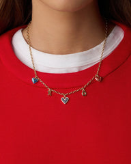 Campbell Heart Charm Necklace