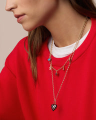 Campbell Heart Charm Necklace