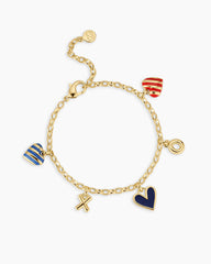 Campbell Heart Charm Bracelet