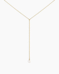 Pearl Lariat Necklace